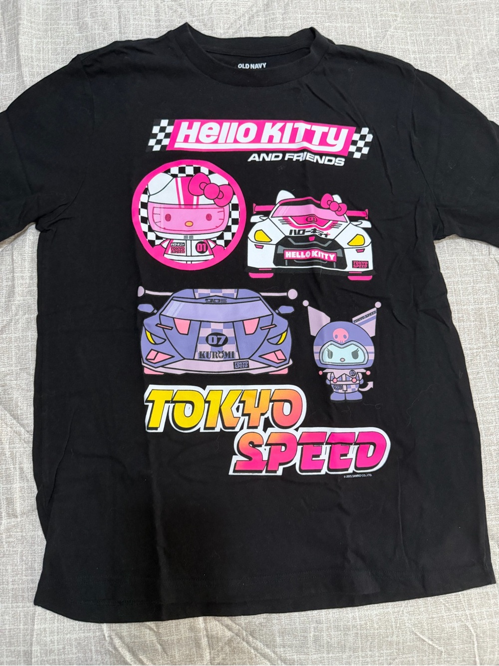Old Navy Black Hello Kitty and Friends Tokyo Speed Graphic Tee bundle